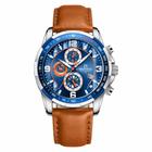 Relógio NAVIFORCE Sport Analog Quartz Chronograph Leather Masculino