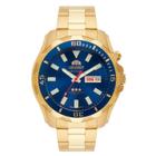 Relógio Orient 469Gp078F D1Kx Masculino Dourado Azul