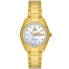 Relógio orient automático feminino automático nh6gg002 dourado