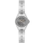 Relógio ORIENT feminino analógico strass prata FBSS0128 G1SX