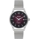 Relógio Orient Feminino Prata Mesh 32mm Safira 50m