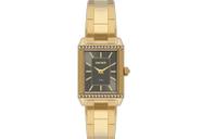 Relógio Orient Feminino Quadrado Dourado Preto Lgss0064 G1Kx