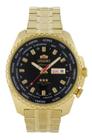 Relógio orient masculino automatico dourado 469gp057 p1kx