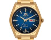 Relógio orient masculino dourado automatico f49gg013 d1kx