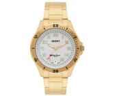 Relógio Orient Masculino Dourado Visor Branco MGSS1105a