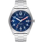 Relógio ORIENT masculino prata azul MBSS1396 D2SX