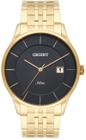 Relógio Orient Masculino Slim Mgss1127 G1kx Dourado Preto