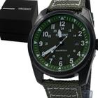 Relógio Orient Masculino Solartech Verde Militar Nylon Original Prova D'água Garantia 1 ano