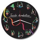 Relogio Parede Academia Tecido Acrobatico Studio Dança Presente 30cm