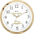Relógio Parede Bodas De Ouro 50 Anos Herweg Dourado 6815-29