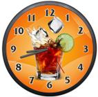 Relógio Parede Decorativo Restaurante Sala Cozinha Bar Drink