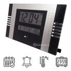Relógio Parede Digital Temperatura E Calendário Possui Números Grandes ZB3002AZ