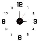 Relógio Parede Grande - Adesivo 3 D - Decoração Número Indo