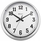 Relógio Parede Herweg 6128 028 Cromado Grande 40cm
