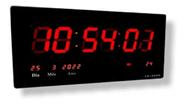 Relógio Parede Led Digital Grande 47cm Data Termômetro Firma Academia Hospital