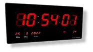 Relógio Parede Led Digital Grande 47cm Data Termômetro Firma