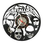 Relógio Parede, Metallica, Rock, Retro, Banda, Disco Vinil, Decoração, Presente