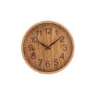 Relógio Parede Plástico Wood 30,5x4 cm Lyor