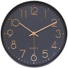 Relógio Parede Preto 25X25Cm - Tascoinport