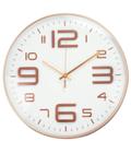 Relógio Parede Redondo Rosê 34x34cm - Tasco