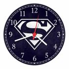 Relógio Parede Superman Super Heróis Geek Decoração Quartz