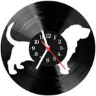 Relógio Parede Vinil LP ou MDF Basset Cachorro 4