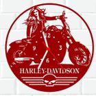 Relógio Parede Vinil LP ou MDF Harley Davidson Moto 3