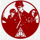 Relógio Parede Vinil LP ou MDF Harry Potter 7