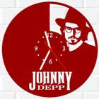 Relógio Parede Vinil LP ou MDF Johnny Depp Ator - 3D Fantasy