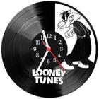 Relógio Parede Vinil LP ou MDF Looney Tunes Frajola