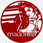 Relógio Parede Vinil LP ou MDF Madonna Cantora 2