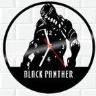 Relógio Parede Vinil LP ou MDF Pantera Negra Marvel Heroi 2