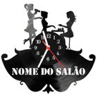Relógio Parede Vinil LP ou MDF Salão De Beleza Cabeleireiro 3