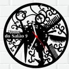 Relógio Parede Vinil LP ou MDF Salão De Beleza Cabeleireiro 6