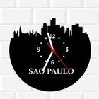 Relógio Parede Vinil LP ou MDF São Paulo Cidade 1