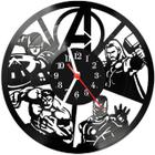 Relógio Parede Vinil LP ou MDF Vingadores Marvel Herois 5