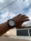 Relógio Quartz Masculino Analógico Ponteiro Social Casual Pulseira De Silicone e resistente a água