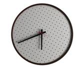 Relógio Round Marrom Mostrador Branco Perfurado 50 Cm - e2g Design