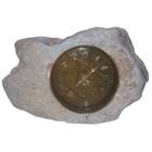 Relógio Rústico Quartz Numerais Algarismo Romano De Pedra Natural