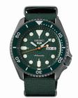 Relógio Seiko Verde Caixa Black Pvd Pulseira Nato Srpd77B1