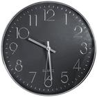 Relógio Silencioso De Parede Requinte Prata 30cm Ponteiro Contínuo Tuut