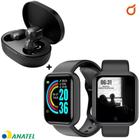 Relógio Smart Watch Digital D20 Masculino / Feminino + Fone S/fio