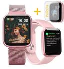 Relógio Smart Watch T80 Preto + 2 Pulseiras + Fone +película