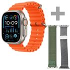 Relogio Smartwatch Blulory Glifo Ultra 2 Pro 49MM / com 3 Pulseiras - Laranja