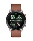 Relógio Smartwatch Glifo G5 executivo pulseira marrom Faz Recebe Ligações notificações versão global