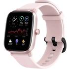 Relógio Smartwatch GTS 2 Mini, Tela 1,55", GPS, À Prova D'Água, Modos Esportivos, Notificações e Sensores de Saúde- Rosa