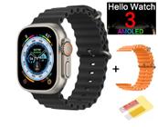 Relogio Smartwatch Hello Watch 3 Amoled 4gb Bussola Gps Nfc Baixa Foto + Mostradores