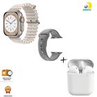 Relógio Smartwatch Hw68 Ultra Mini 41mm 2024 C/ 02 Pulseiras + Fone inPods 12 Bluetooth - WearFit