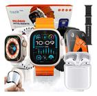 Relogio Smartwatch Inteligente Ultra 9 Max W72 PRO Para Samsung iPhone Watch Ultra 49mm Lançamento 2024 + Acessórios e F - khostar