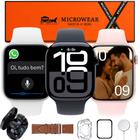 Relogio Smartwatch Mini Serie 11 42mm Responde Whatsapp Com Fone sem Fio